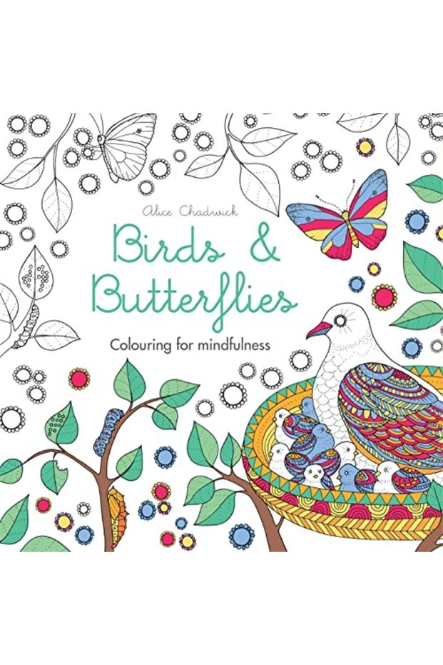 Birds & Butterflies Colouring For Mindfulness