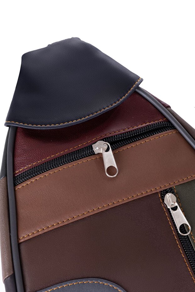 حقيبة ظهر صغيرة من الجلد الطبيعي من أمور - 5