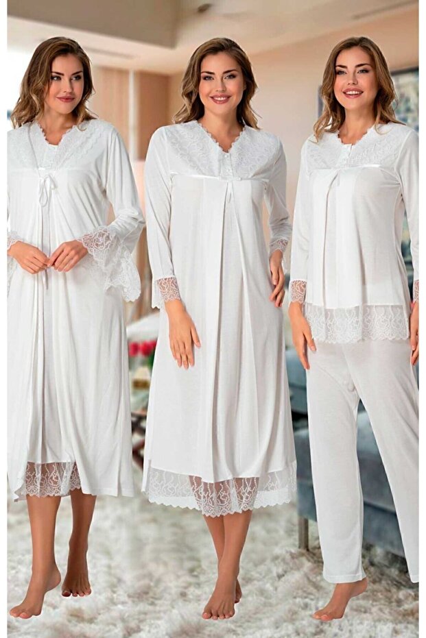 Effortt Ecru Maternity Maternity Set