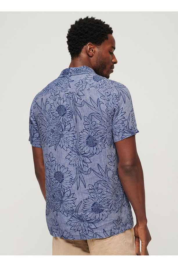 Normal Çok Renkli Desenli Erkek Gömlek M4010810A1WB_OPEN COLLAR PRINT LINE - 5