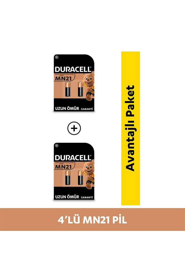 Özel Alkalin MN21 Pil 12V (A23 / 23A / V23GA / LRV08 / 8LR932), 4'lü Paket - 1