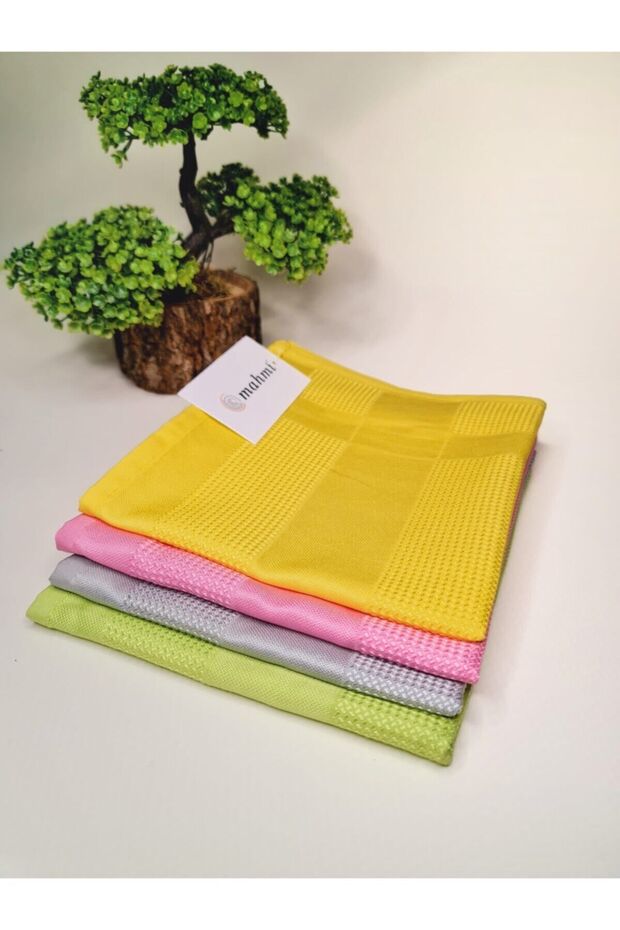 قطعة قماش للتنظيف السحري من الألياف الدقيقة مكونة من 4 قطع - 1