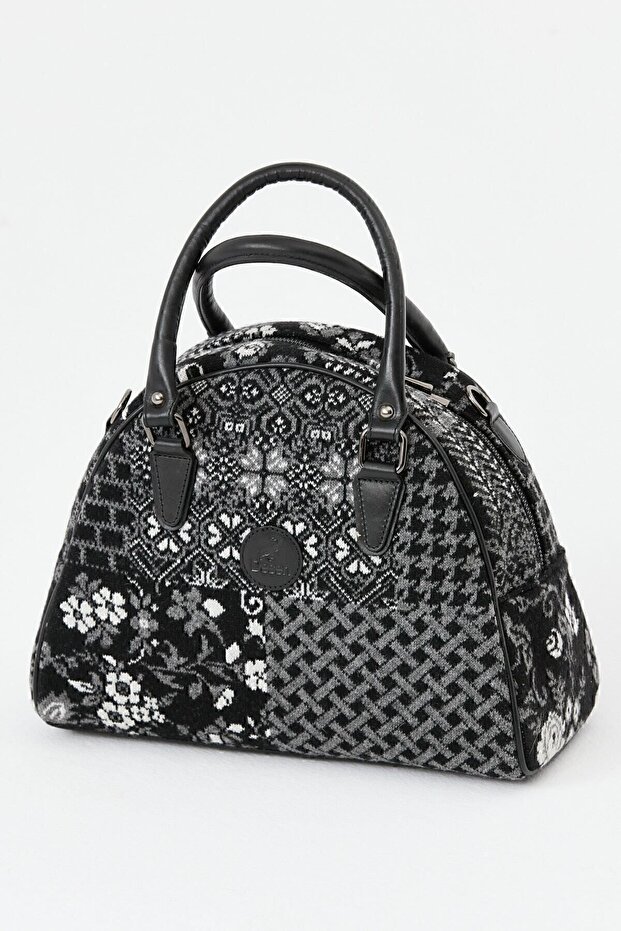 Kadın Patchwork Çanta Siyah - 4