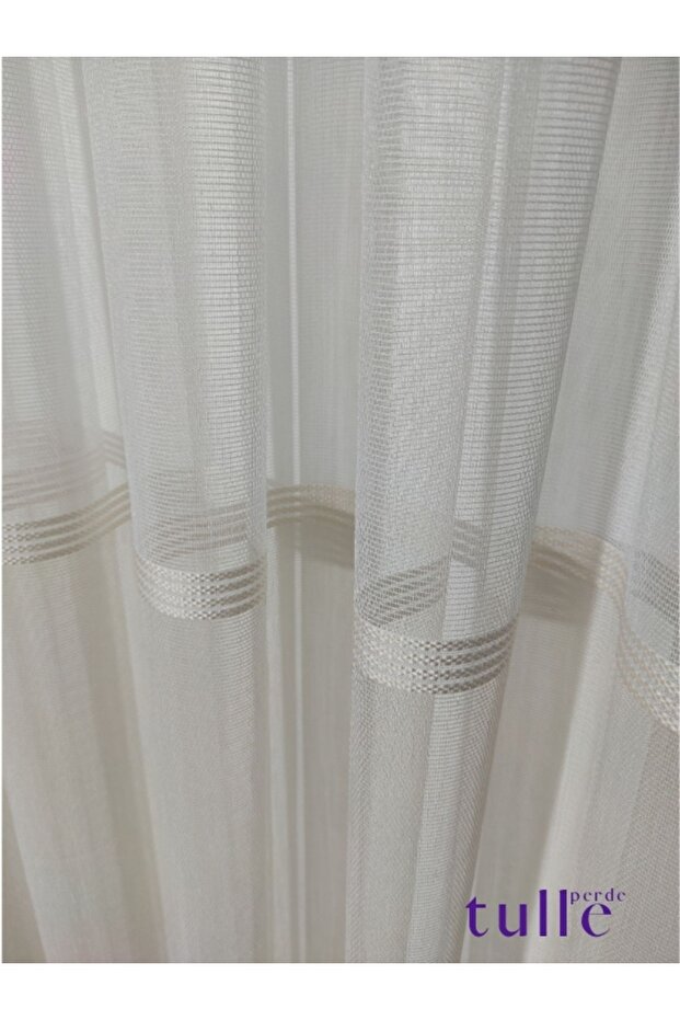 Haliç Etekli Bantlı Tül - 8