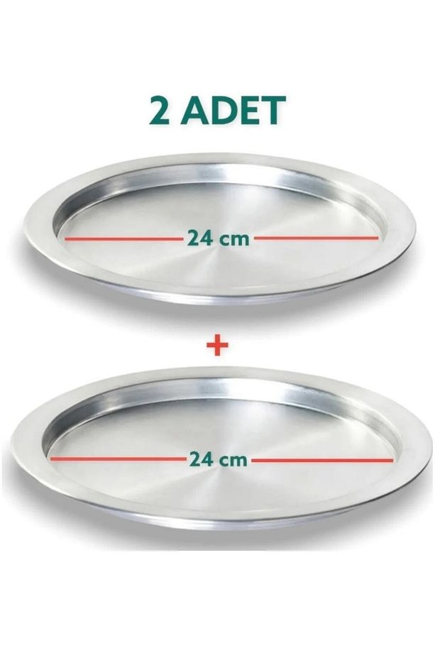 2 adet 30 cm alüminyum künefe ve kadayıf tabağı & tepsisi - 1