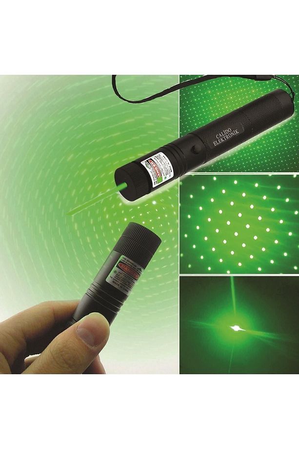 Şarjlı Anahtarlı Emniyetli Yeşil Lazer Pointer 1000mw Yüksek Güçlü Lazer Işaretliyici 15 Km Etkili I - 4