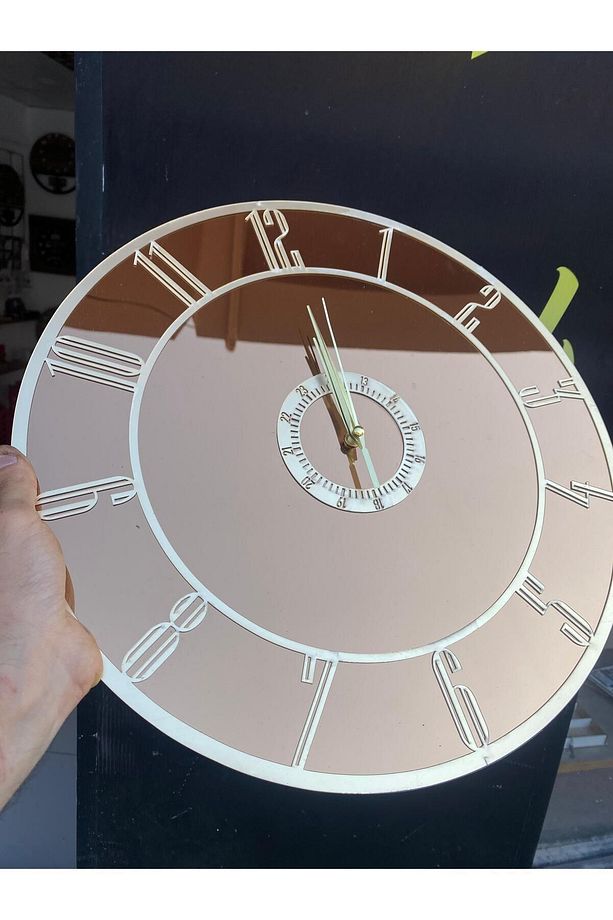 Pleksi Duvar Saati, Modern Duvar Saati,Duvar Saati,Ahşap Duvar Saati,Wall Clock,Pleksiglass Saat - 3