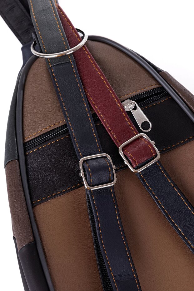 حقيبة ظهر صغيرة من الجلد الطبيعي من أمور - 6