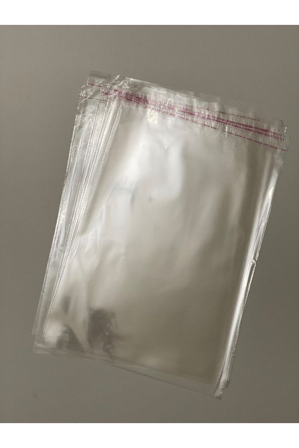 Şeffaf Yapışkanlı Poşet - Opp Kendinden Yapışkanlı Jelatin Parlak Poşet 35x50cm - 100 Adet - 1