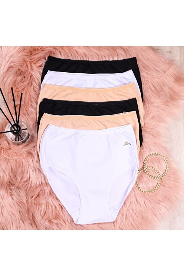 1851 High Waist Modal Women's Bottom Underwear, 6 pieces