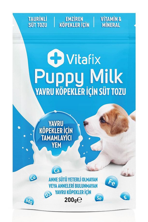 Taurinli Köpek Süt Tozu - Yavru Köpek Süt Tozu - Emziren Anne Köpekler Için Süt Tozu - 200gr - 1
