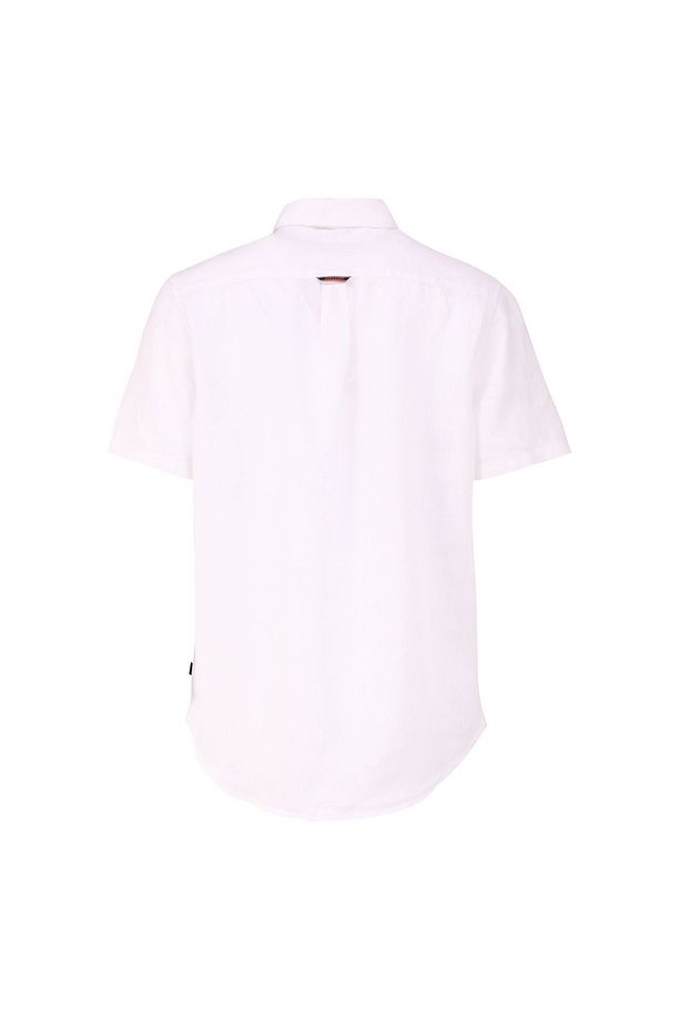 Normal Beyaz Düz Erkek Gömlek M4010608A01C_STUDIOS CASUAL LINEN S - 2