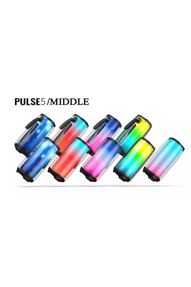 TAŞINABİLİR KABLOSUZ MİKROFONLU BT HOPARLÖR  PLUSE5 MIDDLE SERİSİ YENİ NESİL ULTRA GÜÇLÜ SES - 4