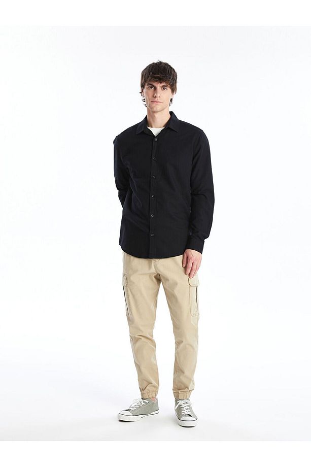 LCW Standart Kalıp Gabardin Erkek Kargo Pantolon - 1