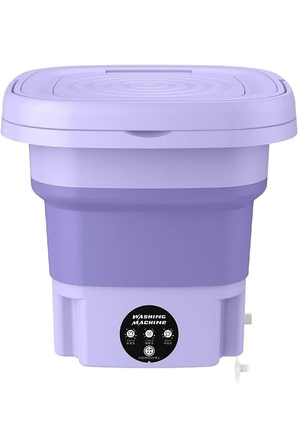 Mini Çamaşır Makinesi, Taşınabilir Mini Katlanabilir Çamaşır Makinesi Kamp, Karavan, Seyahat - 1