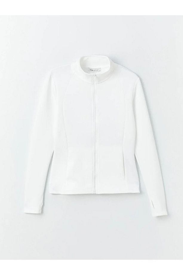 LCW Active Dik Yaka Düz Uzun Kollu Kadın Fermuarlı Sweatshirt - 1