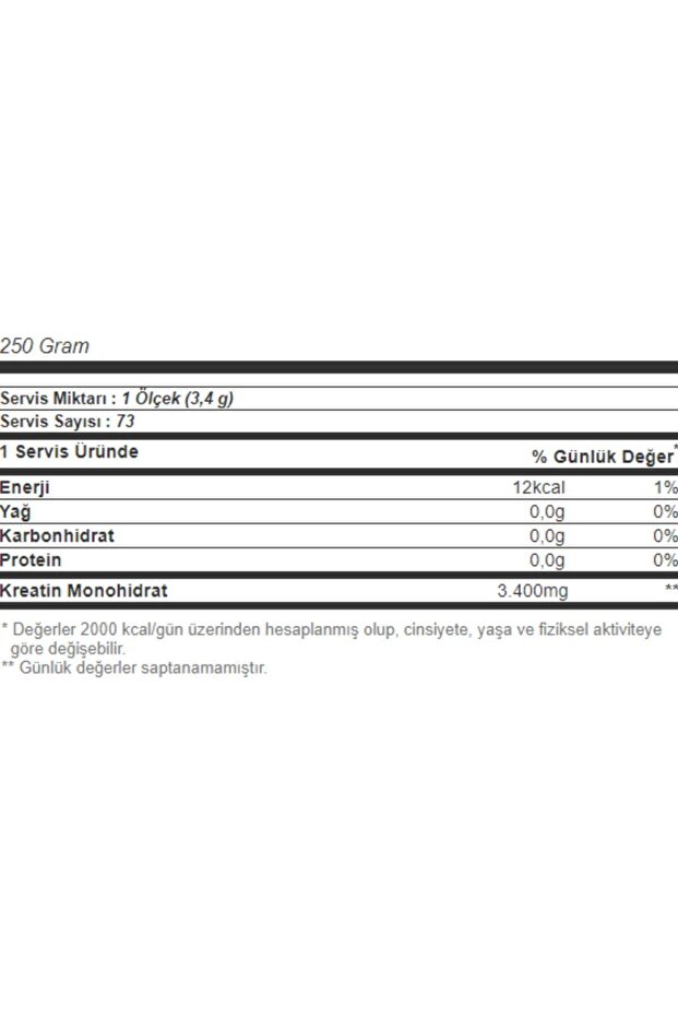 Ol Creatıne Monohydrate Powder 250g - 2