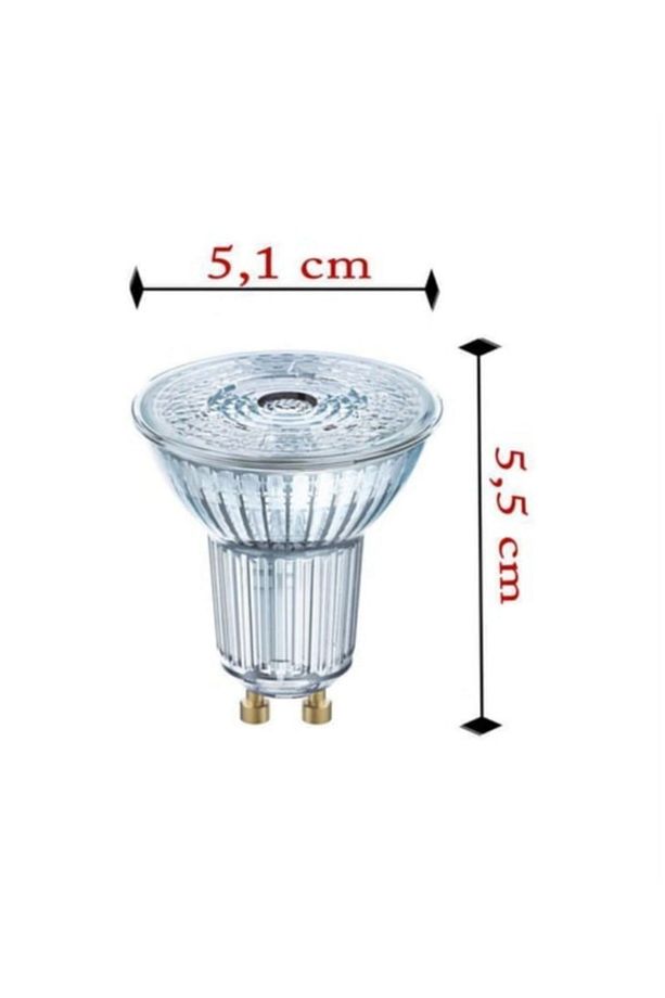 4.5w=50w Eşdeğer Dimlenebilir Gu10 3000Kelvin Açık Sarı Parathom F Enerji 350 Lümen Spot Ampul - 5