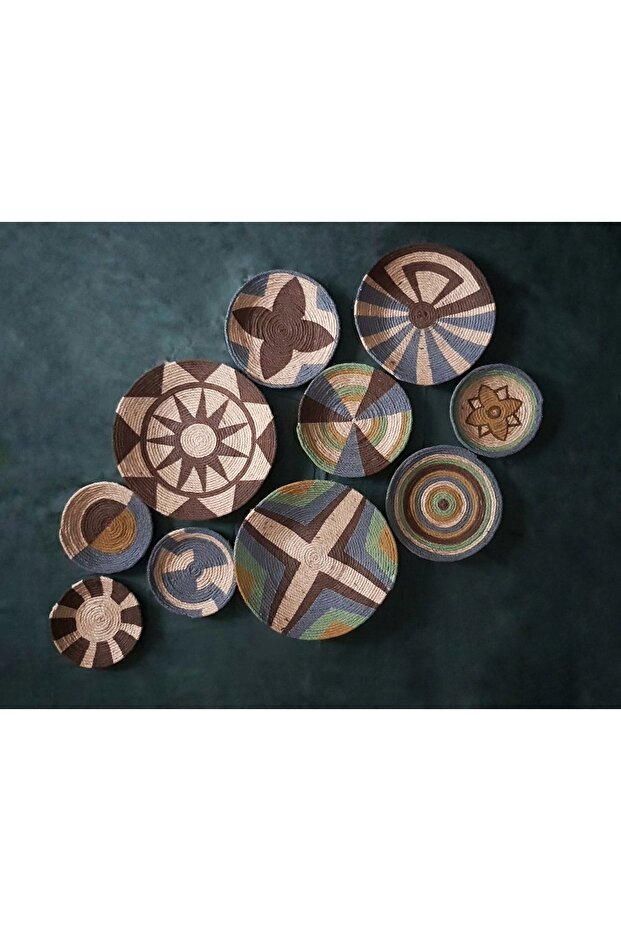 Hasır Duvar Tabağı Seti - 2