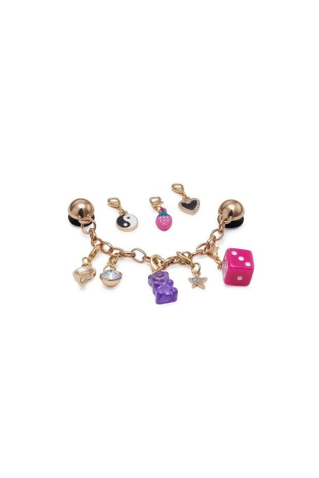 10012955 Custom Charm Chain 5 Paket Unisex Terlik Süsü - 1