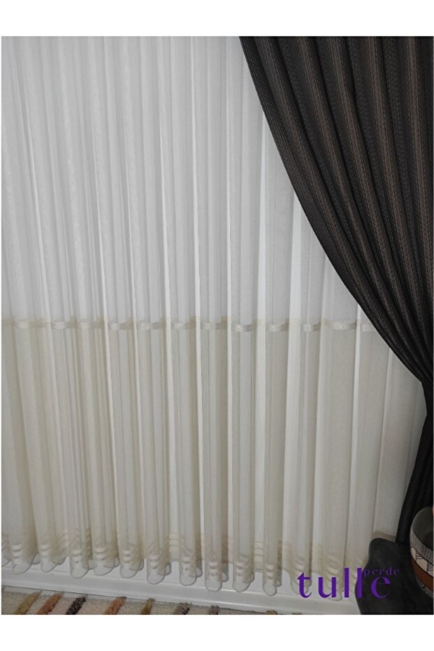 Haliç Etekli Bantlı Tül - 3