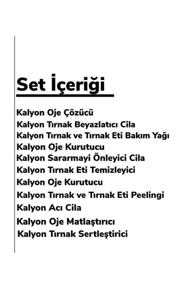 Tırnak Seti 11 Parça - 2
