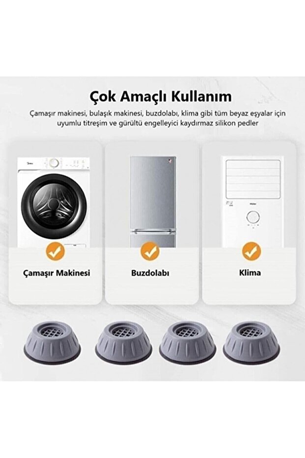 4 Pieces of Noise Canceling, Anti-Slip, Anti-Vibration, Washing Machine Stand - 2