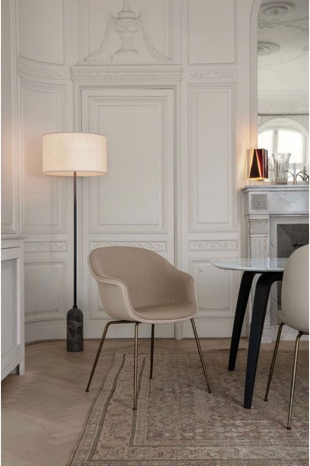 Yerçekimi lambader, siyah mermer floor lamp - 1