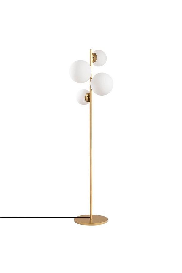 Modern Gold Tek Ayaklı Lambader 4 Başlık Stylish Floor Lamp - 1