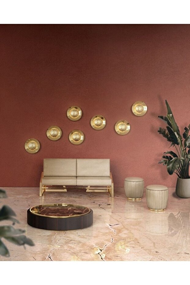 Iki Adet Sarı Aplik Pirinç - 2