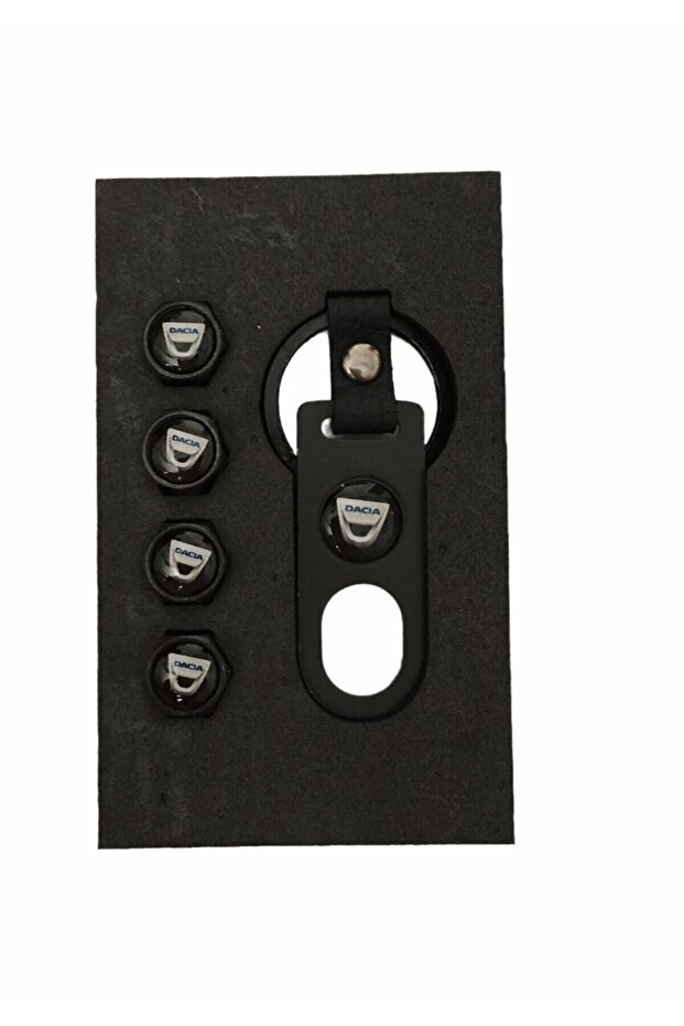 Dacia Duster Keychain and Valve Cap Set