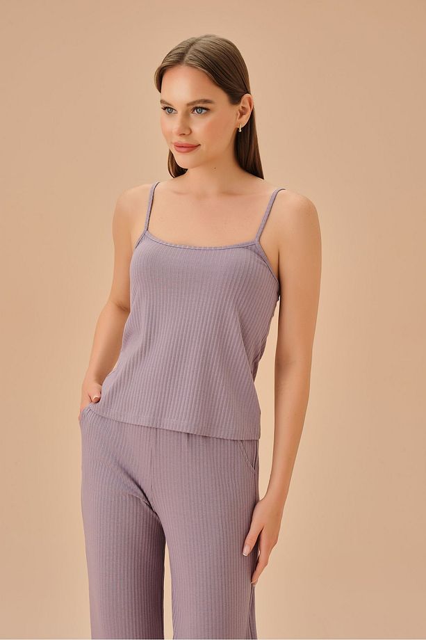 Rosa Üç Parçalı Pijama Takımı - 3