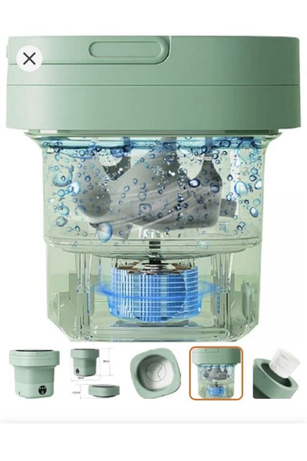Mini Çamaşır Makinesi, Taşınabilir Mini Katlanabilir Çamaşır Makinesi Kamp, Karavan, Seyahat - 9