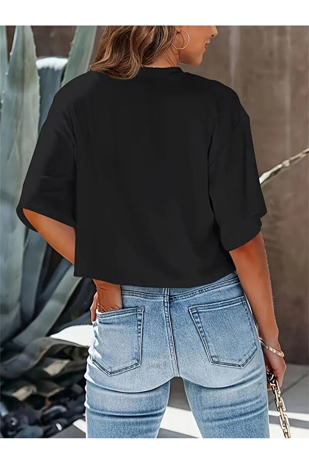 Tricou Crop Oversize - 2