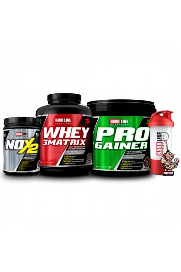 Whey 3 Matrix 2300 gr Çikolata Progainer 5000 gr Çikolata Nox 2 Kombinasyonu - 1
