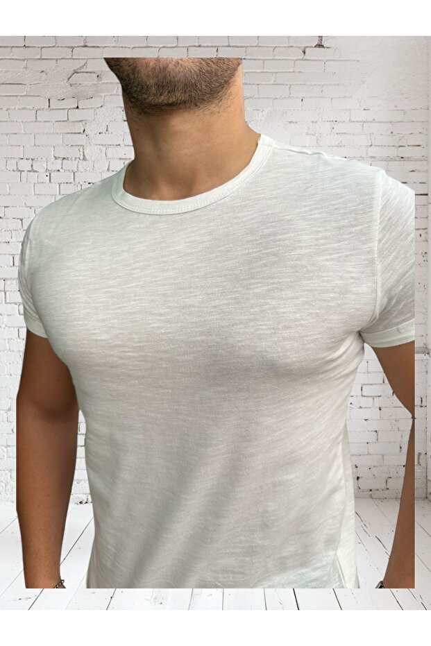 Plain Cut Basic Collar T-Shirt - 3
