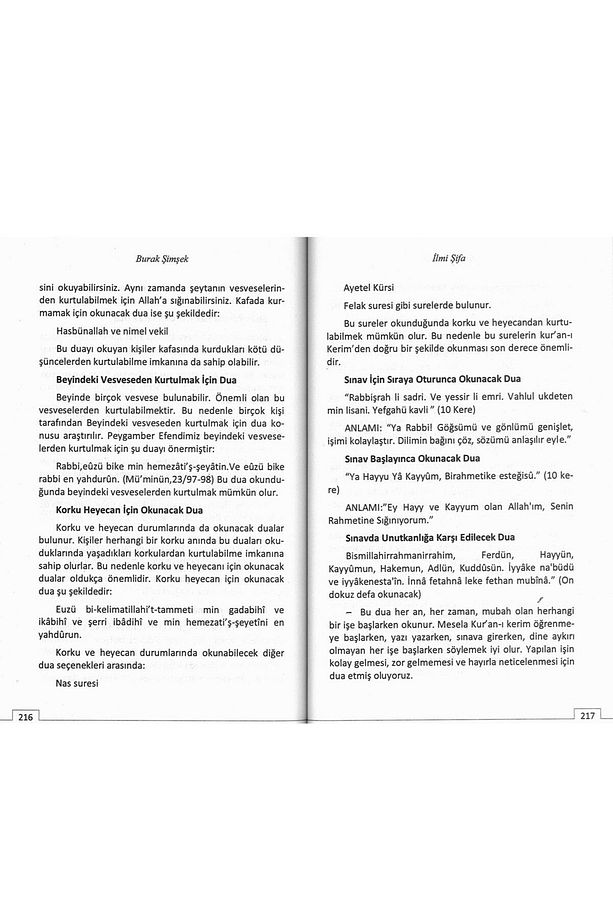 İlmi Şifa Burak Şimşek Dua Havas, Cinler, Büyü, Ebced, Reiki, Hüddam Konuları Ve Dualar 320 Sayfa - 4