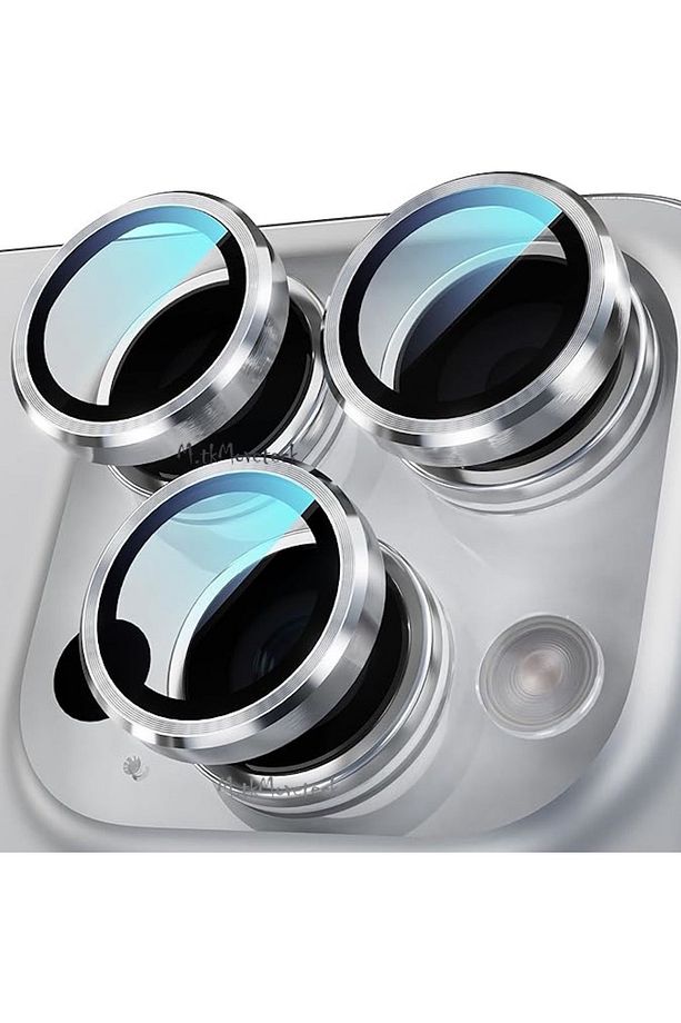İphone 16 Pro & İphone 16 Pro Max Kamera Koruma Lens Koruyucu Temperli Cam Uygulama Aparatlı Çöl Tit - 1