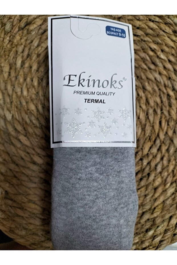 Havlu Şardonlu Kışlık Polar Tek Renk Külotlu Çorap - 2
