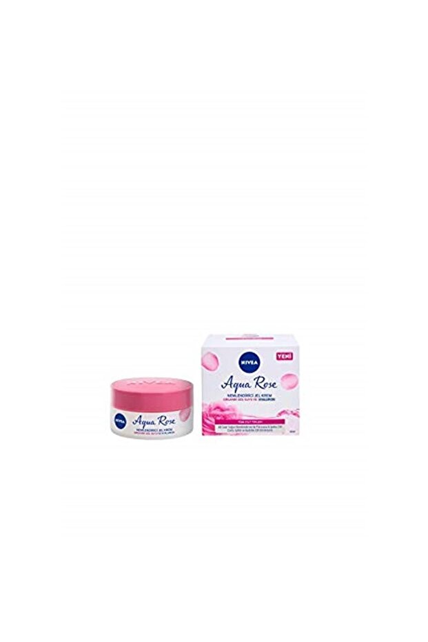 Aqua Rose Hyaluronic Acid and Organic Rose Water Moisturizing Gel Face Cream (50 ml), 48 Hour Intensive Care