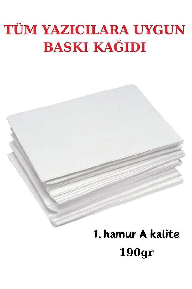 1.Hamur 10x15cm Baskı Kağıdı - 75 Adet - Davetiye Kağıdı - 190gr Kalın Kağıt - 1