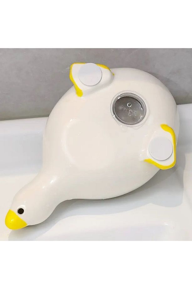Pratik Sevimli Ördek Desenli Kendinden Boşaltmalı Su Tutmaz Katı Sabunluk Lavabo Üstü Sabunluk - 3