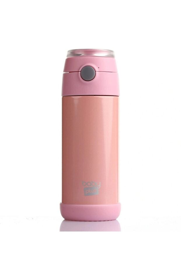 Baby Plus Çelik Termoslu Matara 350 Ml Pembe - 1