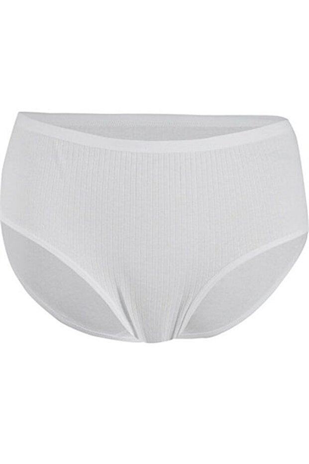 102 Women's Striped Bato Panties White