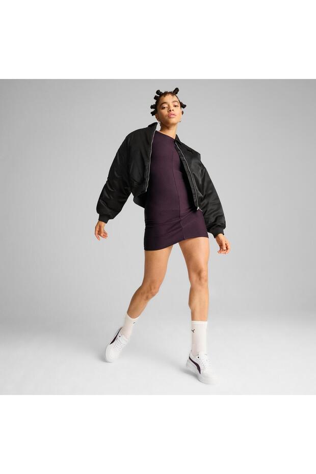 Satin Bomber Jacket Kadın Ceket - 2