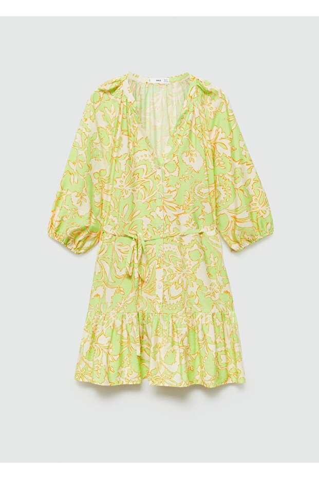 Patterned bow dress - 3