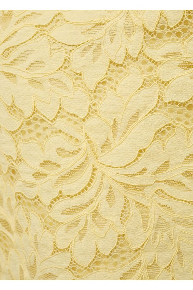 Straplez dantel elbise - 6