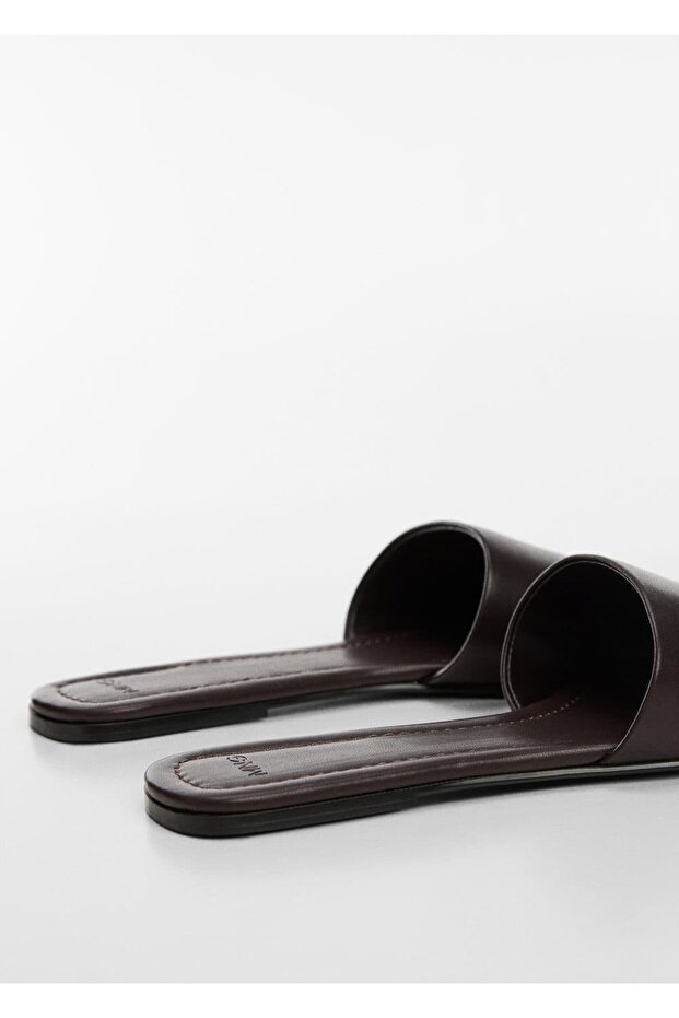 Deri Bantlı Sandalet - 5