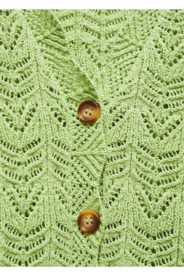 Delik detaylı hırka - 7