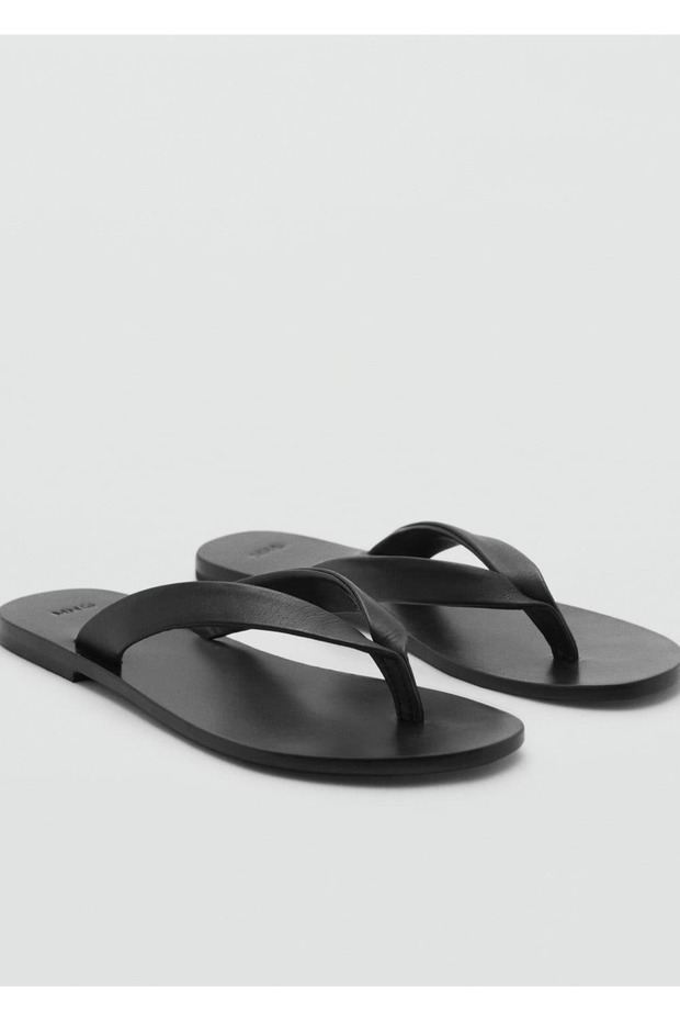 Deri bantlı sandalet - 1